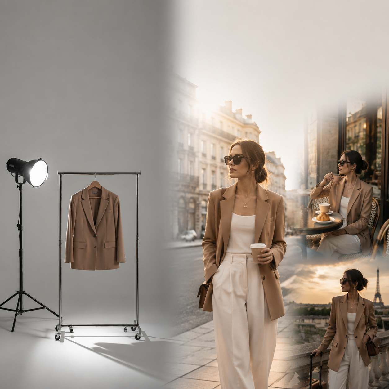 Studio versus lifestyle split — visual drift versus world coherence
